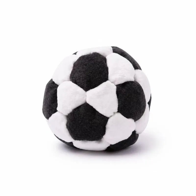 Soft Handmade Footbag Sacks Soccer Design Colorful Outdoor parent-child interactive Stress Relieving Elastic Ball for Children
