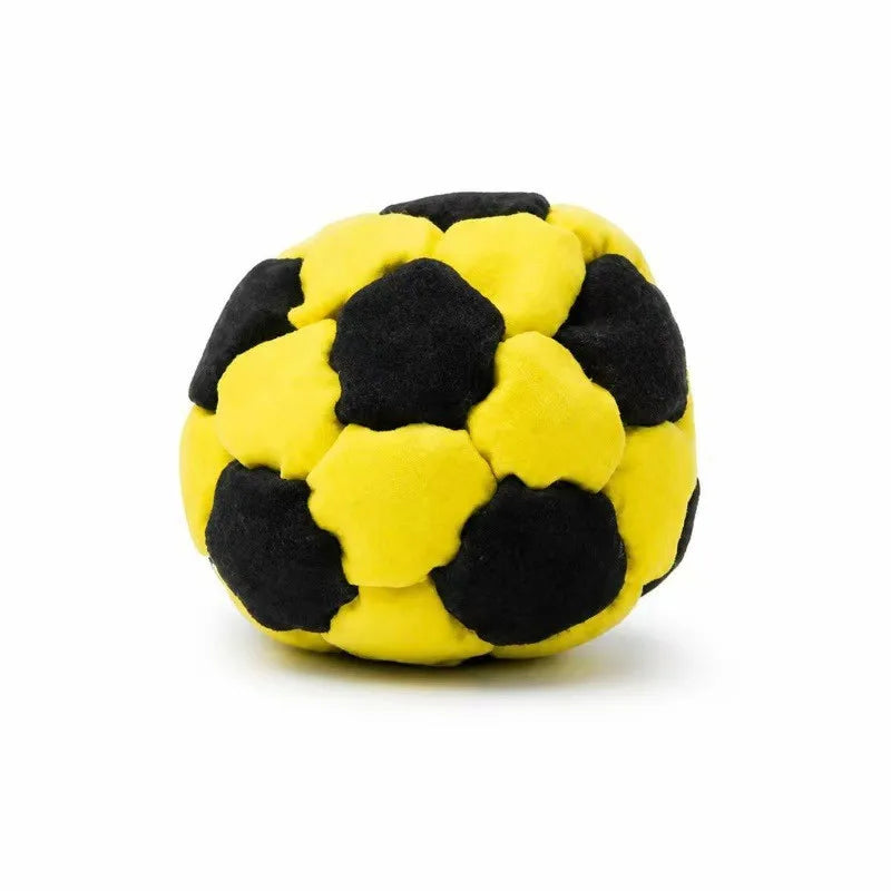 Soft Handmade Footbag Sacks Soccer Design Colorful Outdoor parent-child interactive Stress Relieving Elastic Ball for Children