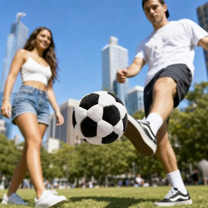 Soft Handmade Footbag Sacks Soccer Design Colorful Outdoor parent-child interactive Stress Relieving Elastic Ball for Children