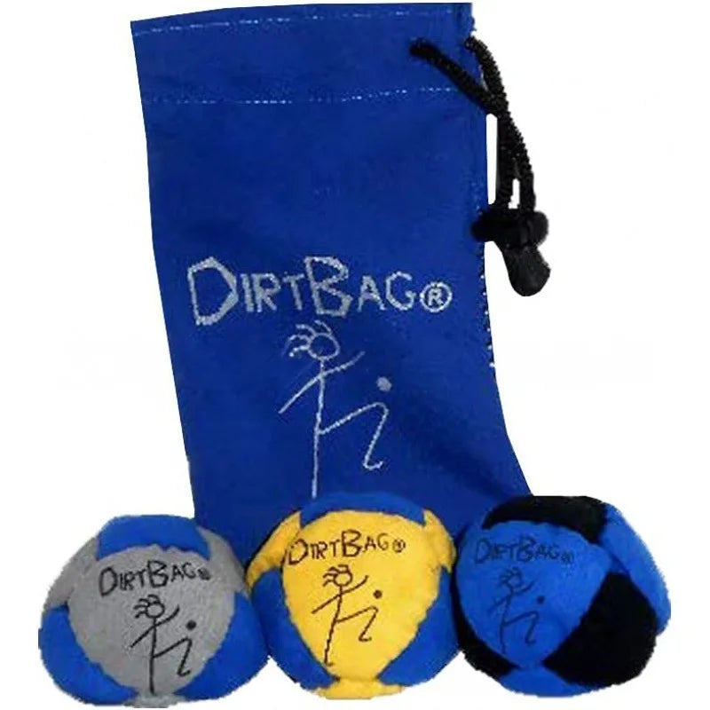 Dirtbag Classic Footbag Hacky Sack 3-Pack with Carry Pouch