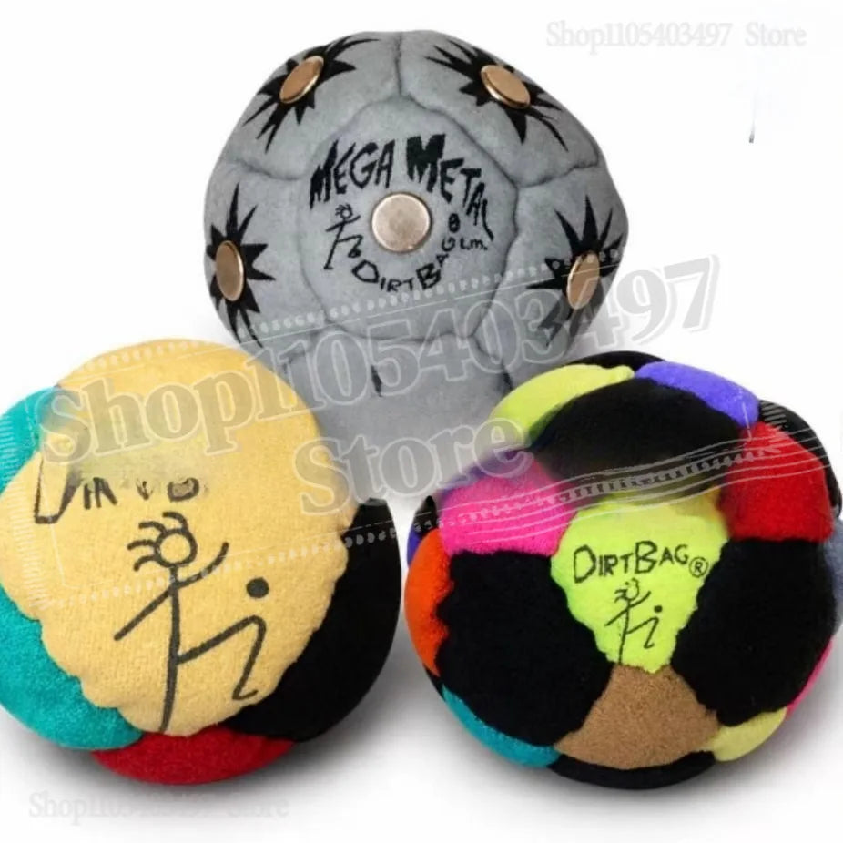 Dirtbag Classic Footbag Hacky Sack 3-Pack with Carry Pouch