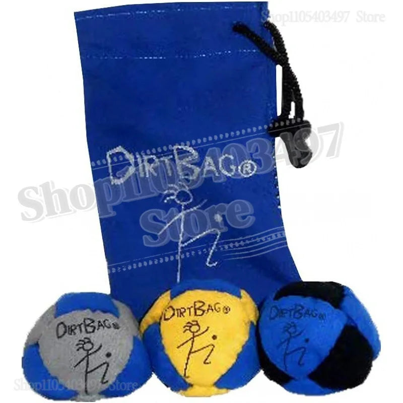 Dirtbag Classic Footbag Hacky Sack 3-Pack with Carry Pouch